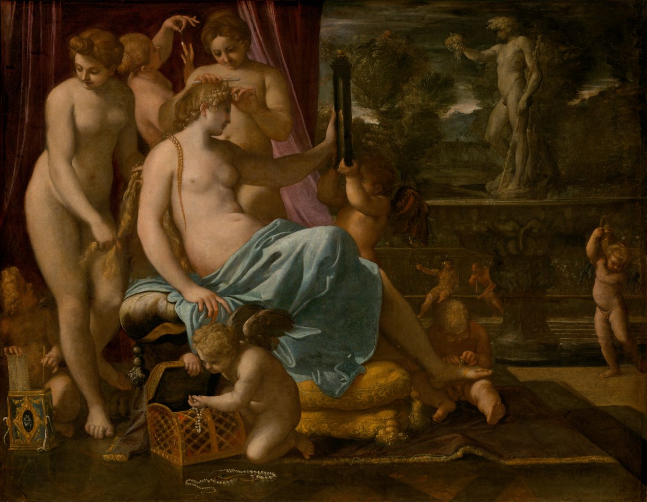 Vênus adornada pelas Graças de Annibale Carracci