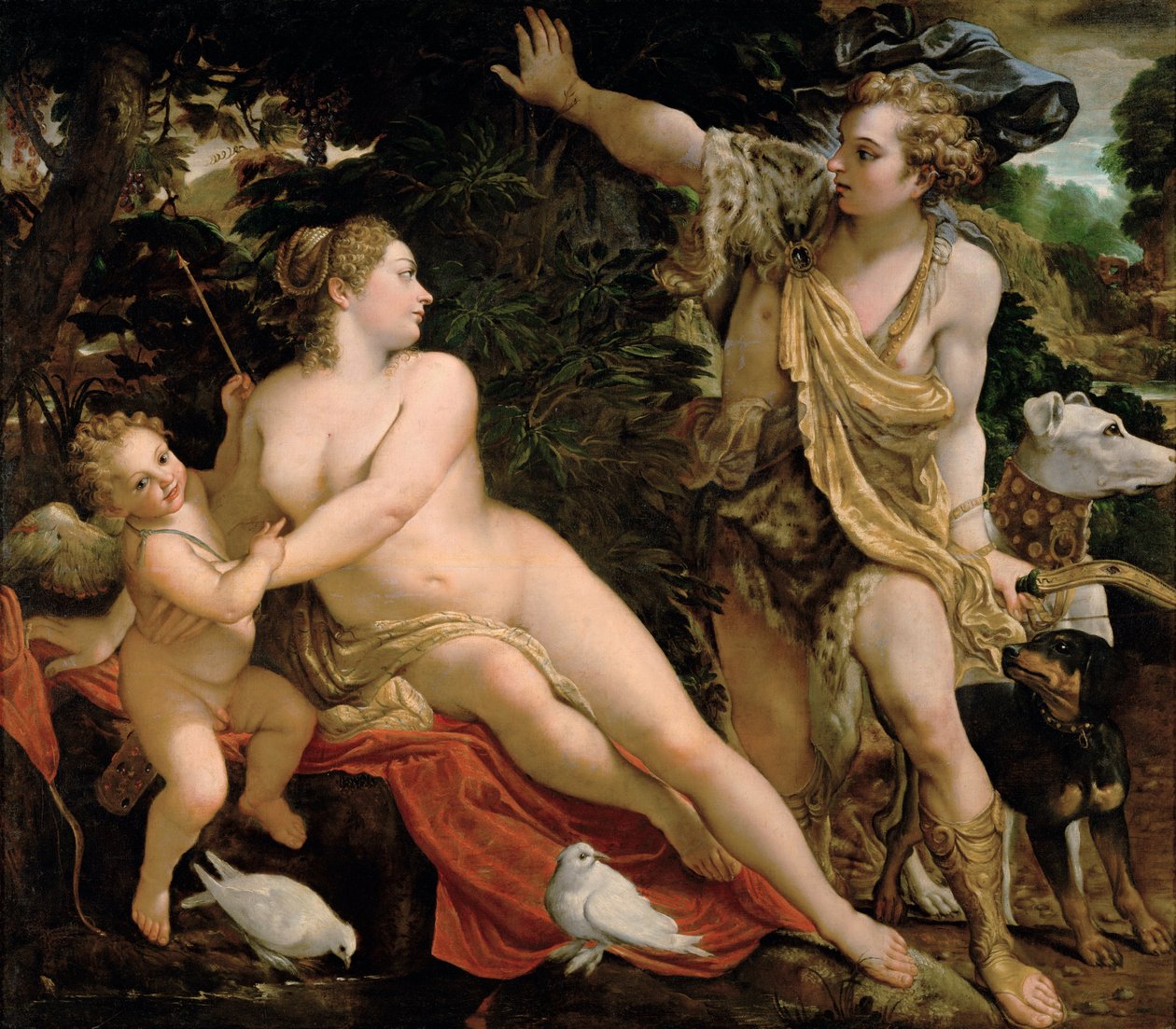 Vénus e Adónis de Annibale Carracci
