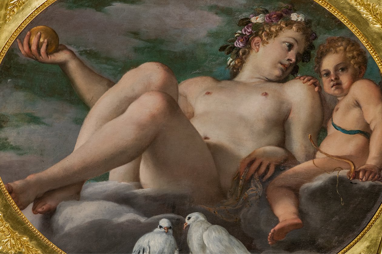 Vênus e Cupido, detalhe de 2384628 de Annibale Carracci