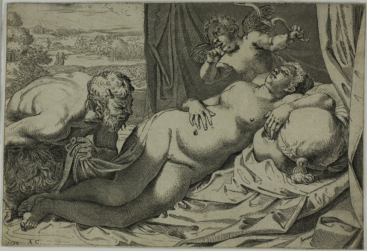 Vênus e Sátiro de Annibale Carracci
