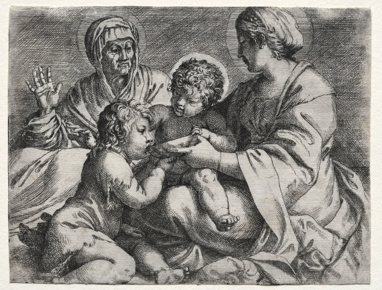 Virgem com a tigela de Annibale Carracci
