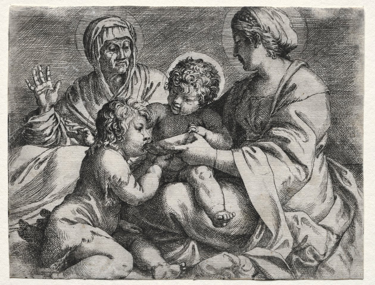 Virgem com a tigela, 1606. de Annibale Carracci