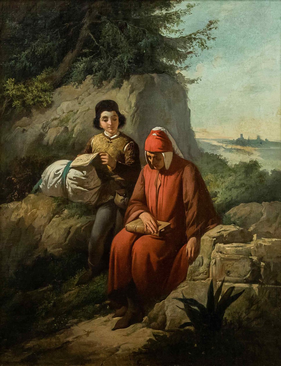 Dante no exílio, 1854. de Annibale Gatti