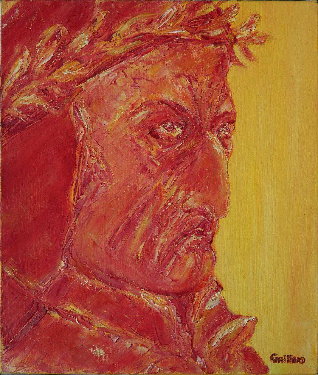 Dante (óleo sobre tela) de Annick Gaillard