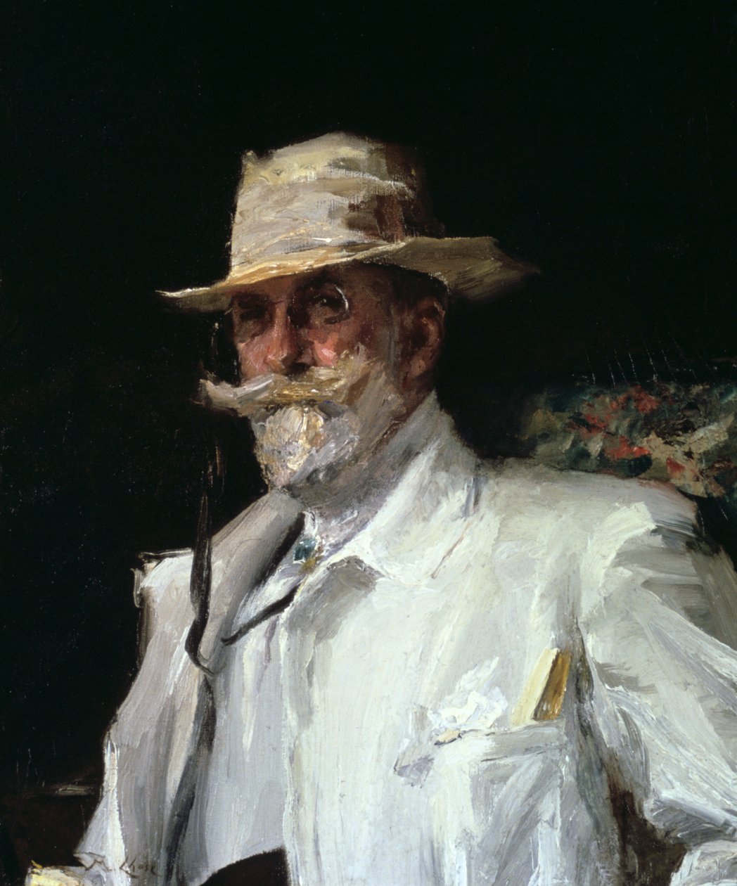 Retrato de William Merritt Chase, pintor impressionista americano, c1910 de Annie Traquair Lang
