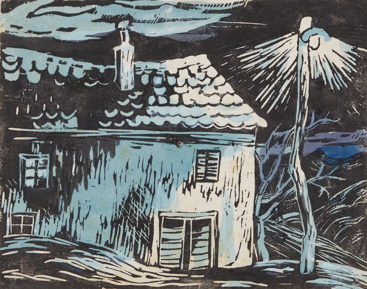 casa à noite de Anny Dollschein
