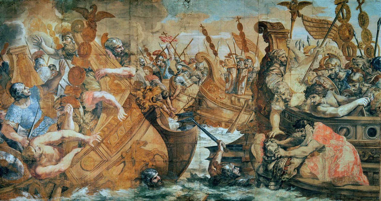 Batalha da Ponte Milviana, 312 dC: derrota de Maxêncio por Constantino de Unbekannt Unbekannt