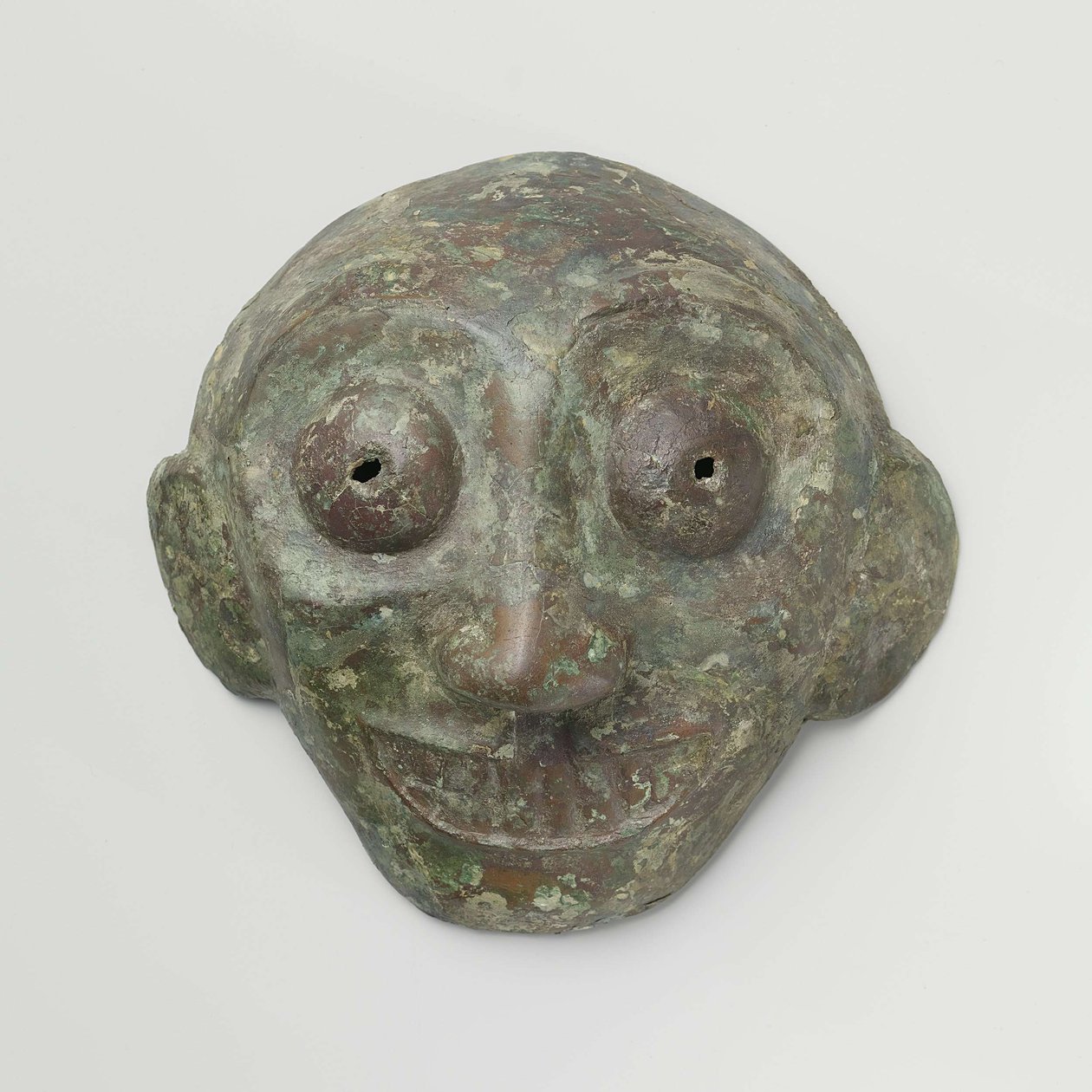 Máscara de bronze chinesa, c.1100-800 aC (bronze) de Unbekannt Unbekannt