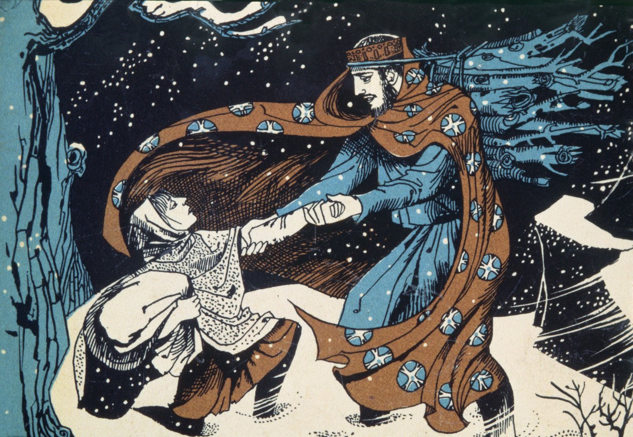 Rei Wenceslas, ilustração de livro de Natal anônimo de Unbekannt Unbekannt