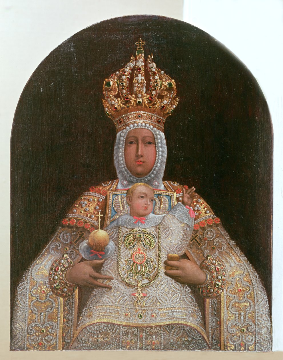 Madonna e criança, escola de Cusco de Unbekannt Unbekannt