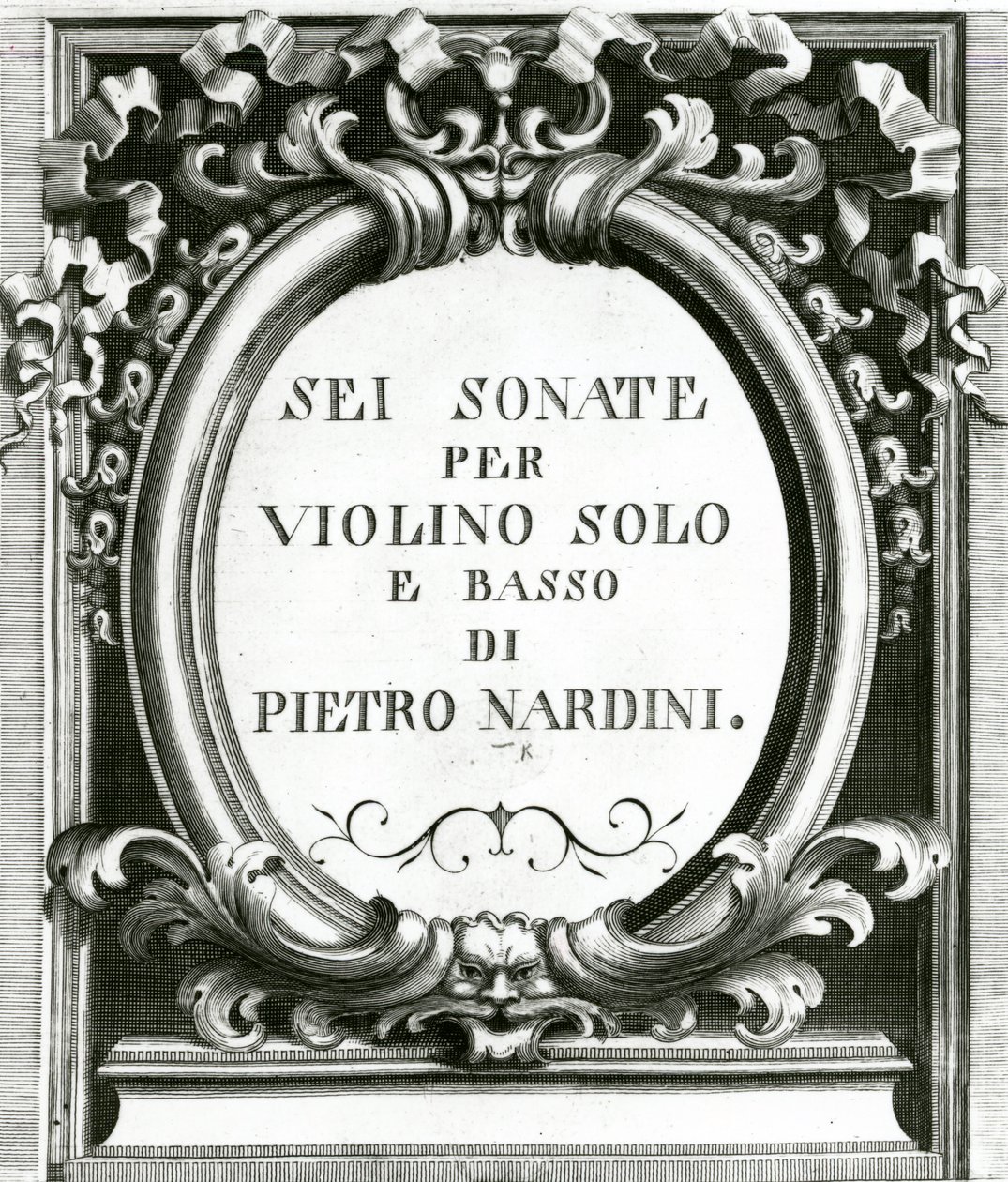 Capa de música para violino by Pietro Nardini de Unbekannt Unbekannt
