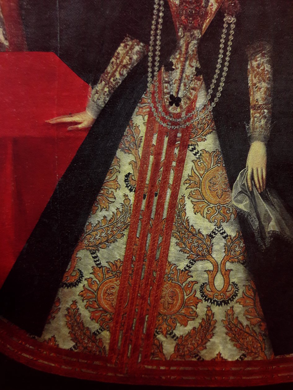 Retrato de Constança da Áustria em vestido de pano de ouro de Anonymous