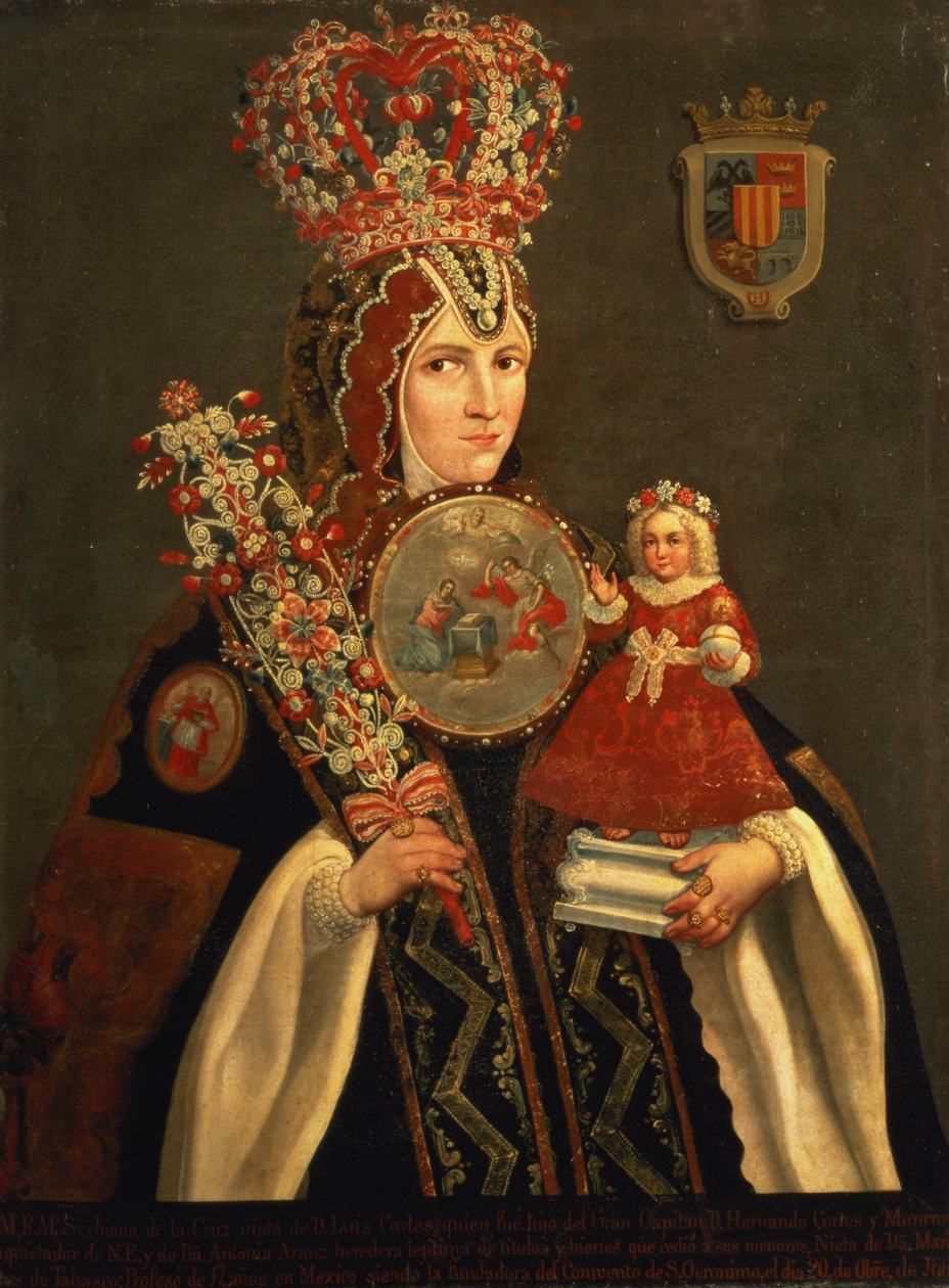 Irmã Juana, neta de D. de Cortes, fundadora do Convento de São Jerônimo, c.1661 de Unbekannt Unbekannt