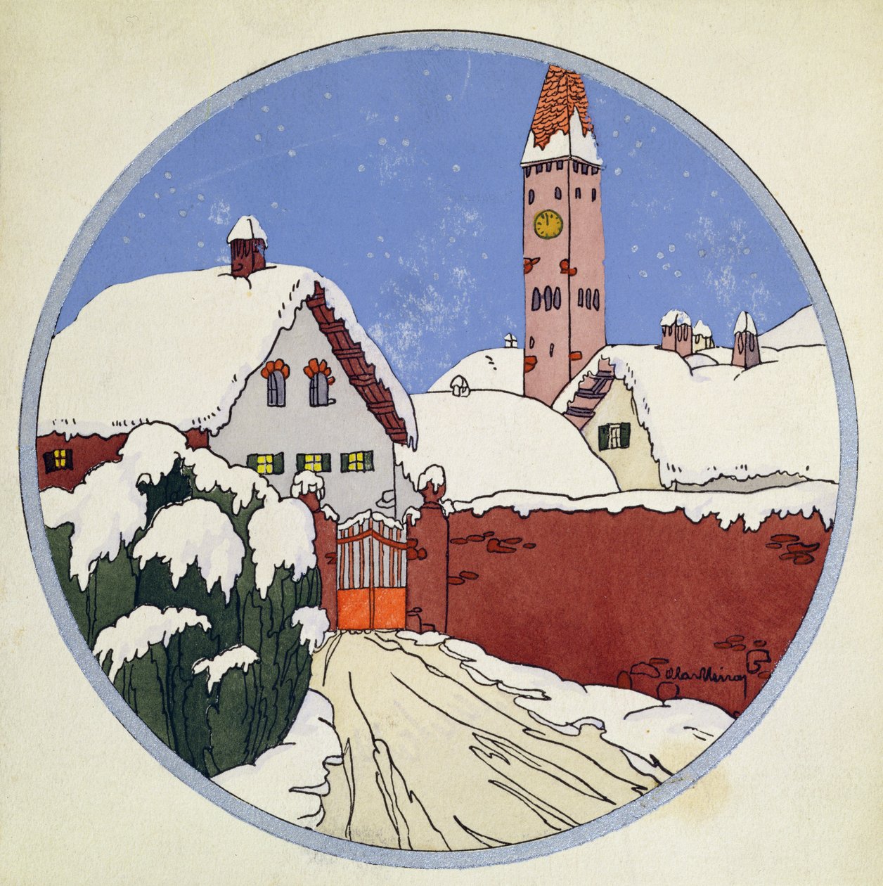 Cena de neve de Unbekannt Unbekannt