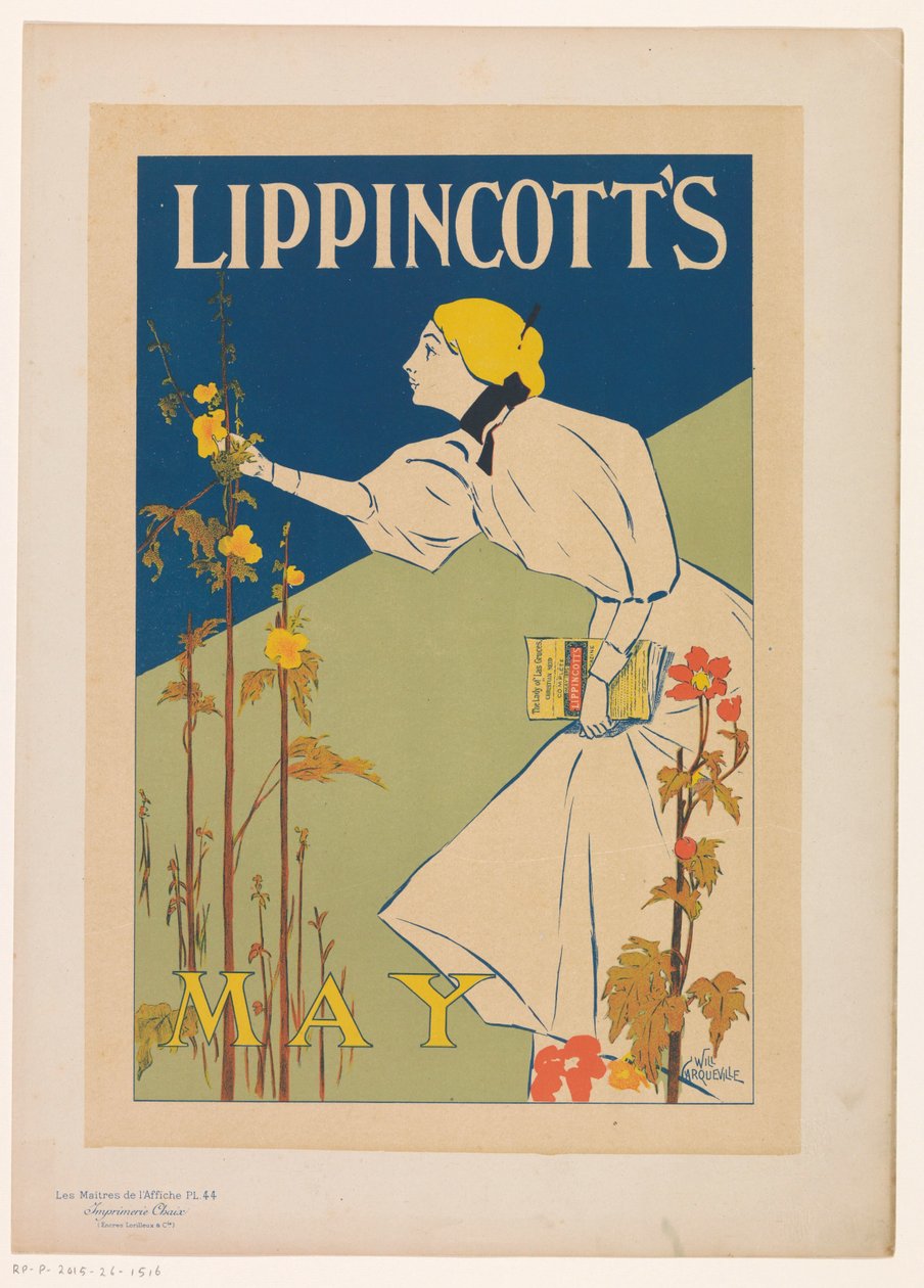 Anúncio para uma edição de Maio da revista mensal da Lippincott
Les Maîtres de l