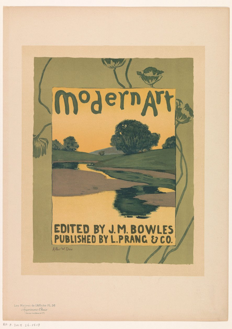 Anúncio para a revista Modern Art tijdschrift Les Maîtres de l