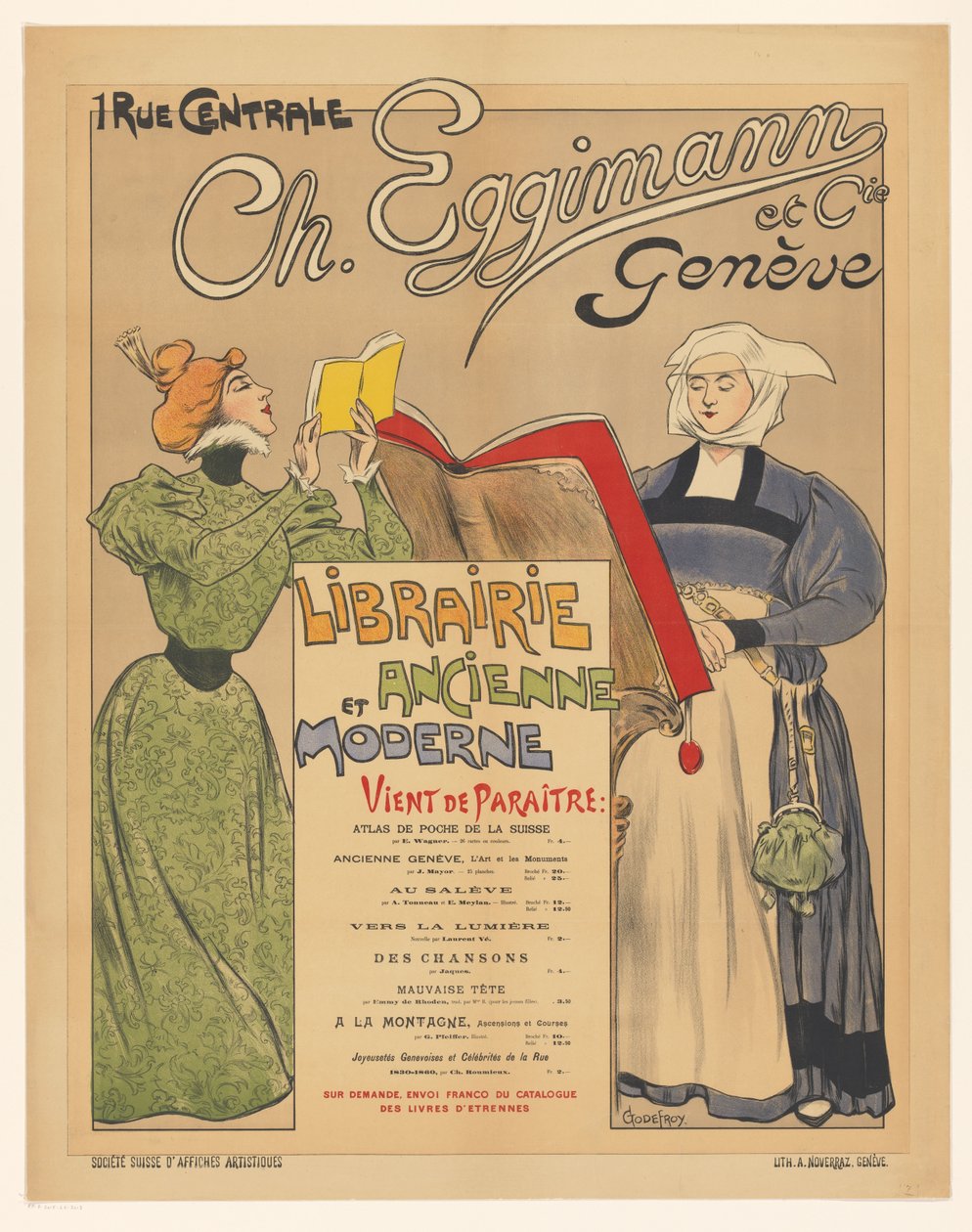 Cartaz da editora Ch. Eggimann et Cie em Genebra de Anonymous