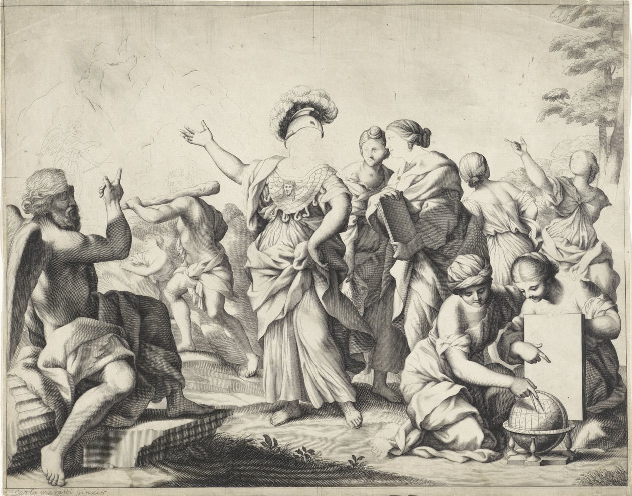 Alegoria com Minerva de Anonymous