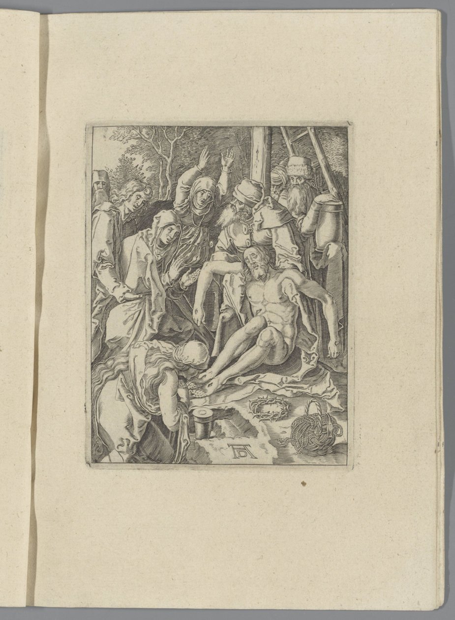 Entre De kleine Passie (título da série) A Paixão de Cristo Effigied por Albert Durer de Nuremberg (título da série) de Anonymous