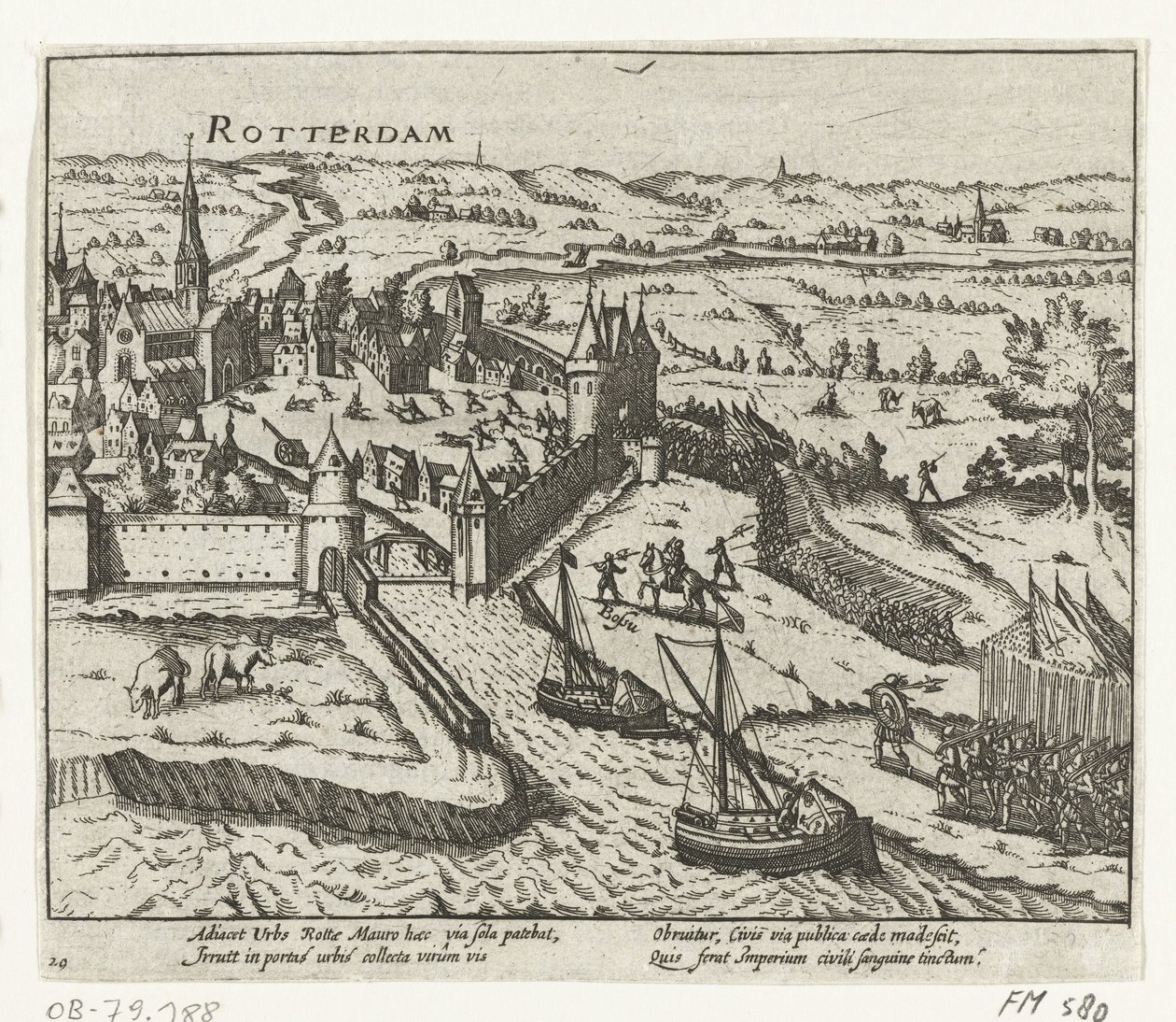 Bossu invade Rotterdam, 1572 de Anonymous