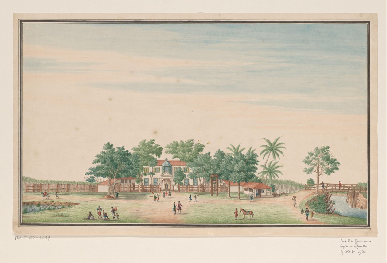 Casa de campo do Governador no Grande Passo perto de Colombo de Anonymous