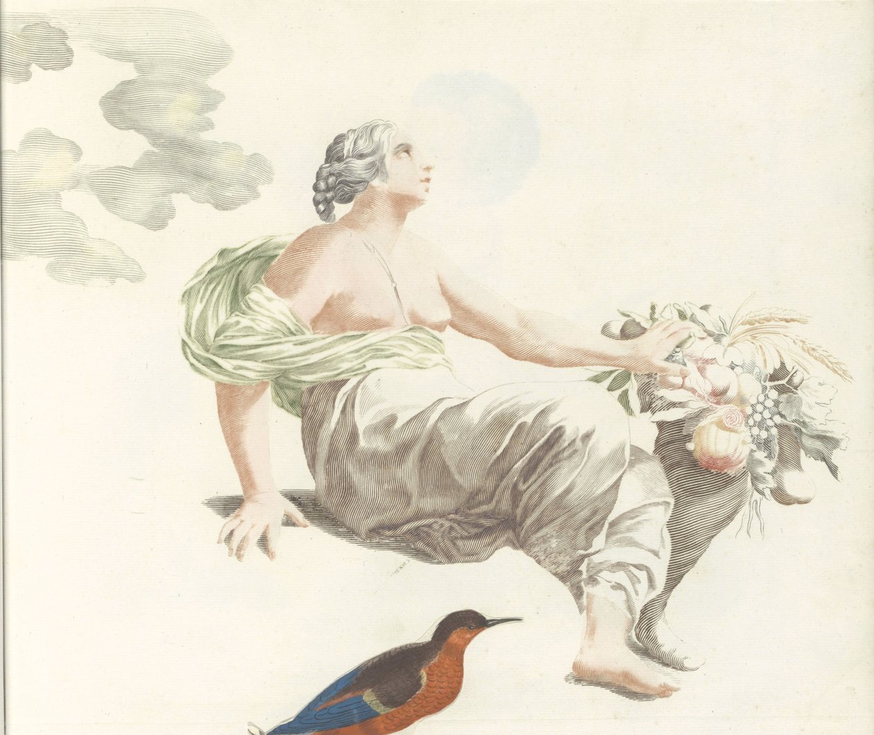 Ceres com uma cornucópia de Anonymous