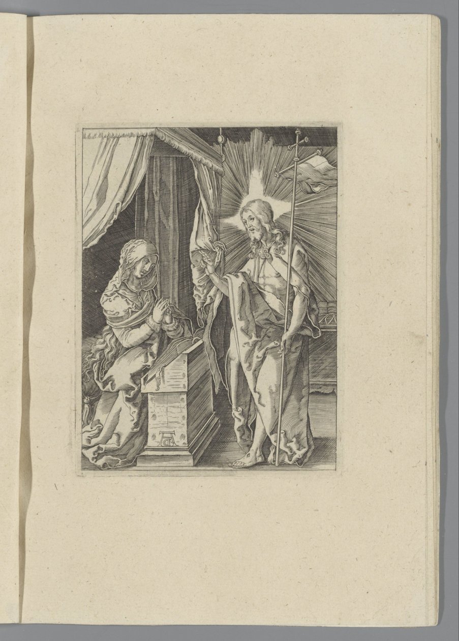 Cristo Aparece a Sua Mãe A Pequena Paixão (título da série) Passio Christi Ab Alberto Durer Nurenburgensi Effigiata (título da série) de Anonymous