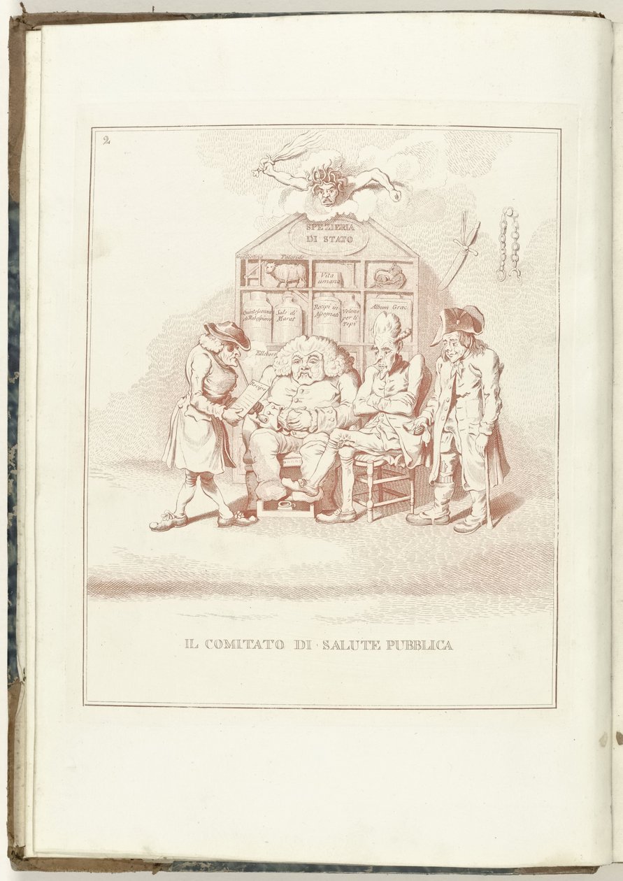 Comité van Algemeen Welzijn, 1795 O Comitê de Saúde Pública (título do objeto) Hollandia Regenerata (kopie italiano) (título da série) A regeneração da Holanda: um espelho para todos os povos regenerados (título da série no objeto) de Anonymous