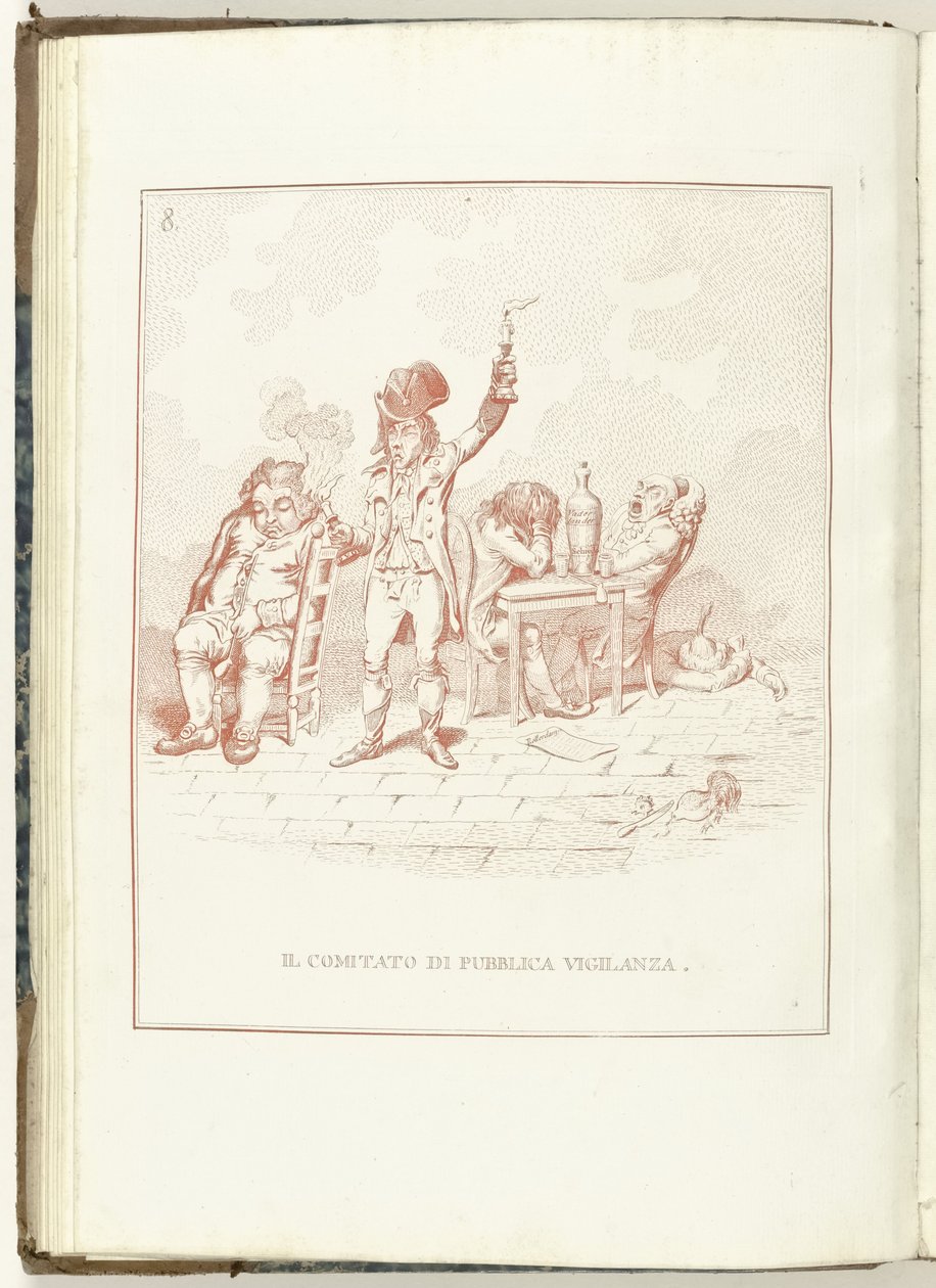 Comité van Algemene Waakzaamheid, 1795 O Comitê de Supervisão Pública (título do objeto) Hollandia Regenerata (kopie italiano) (título da série) A regeneração da Holanda: um espelho para todos os povos regenerados (título da série no objeto) de Anonymous