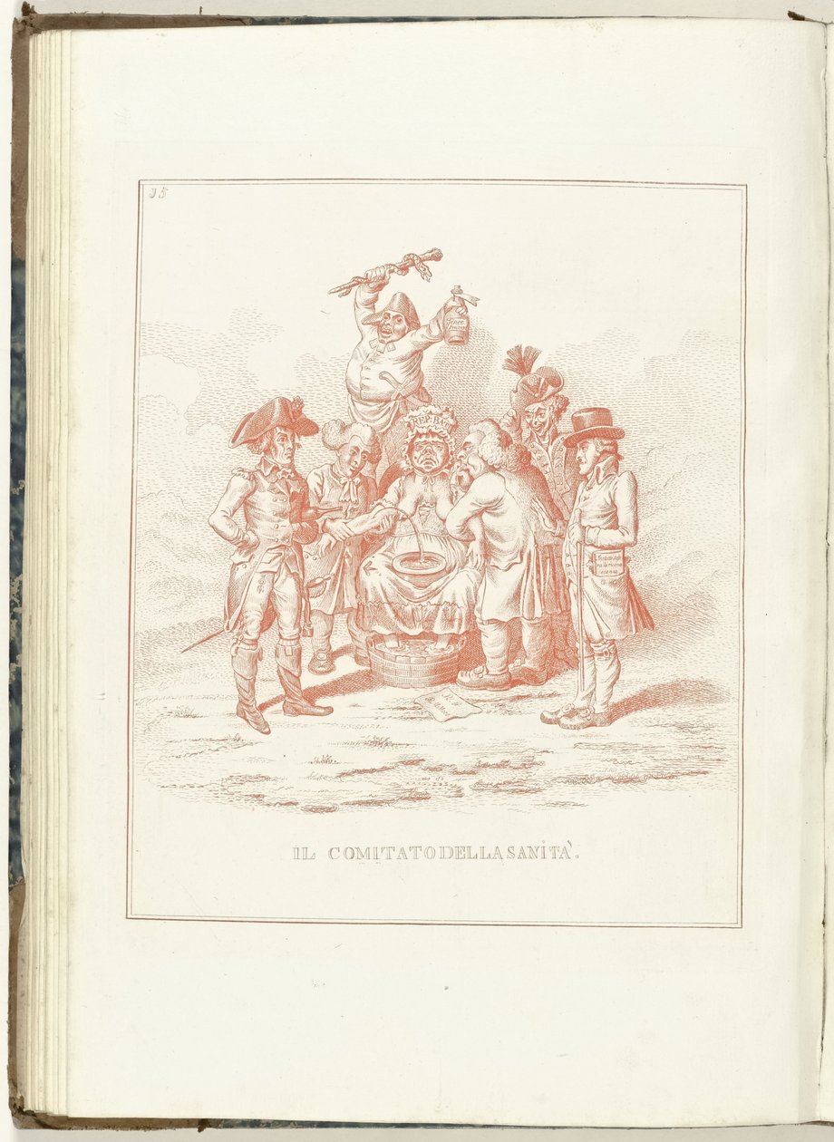Comité van Gezondheid, 1795 O Comitê de Saúde (título do objeto) Hollandia Regenerata (kopie italiano) (título da série) A regeneração da Holanda: um espelho para todos os povos regenerados (título da série no objeto) de Anonymous