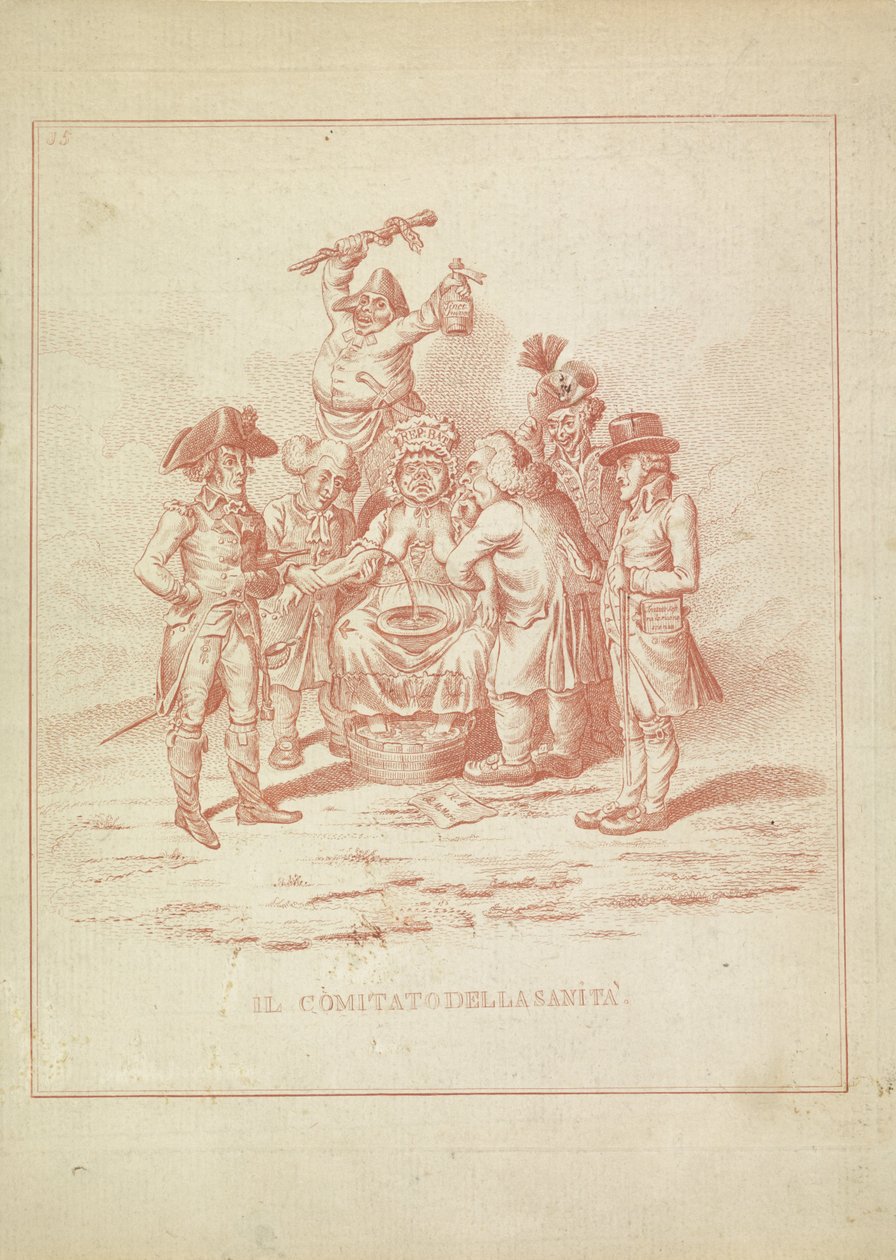 Comité de Saúde, 1795
Il Comitato della Sanita (título sobre o objecto)
Hollandia Regenerata (cópia italiana) (título da série) de Anonymous