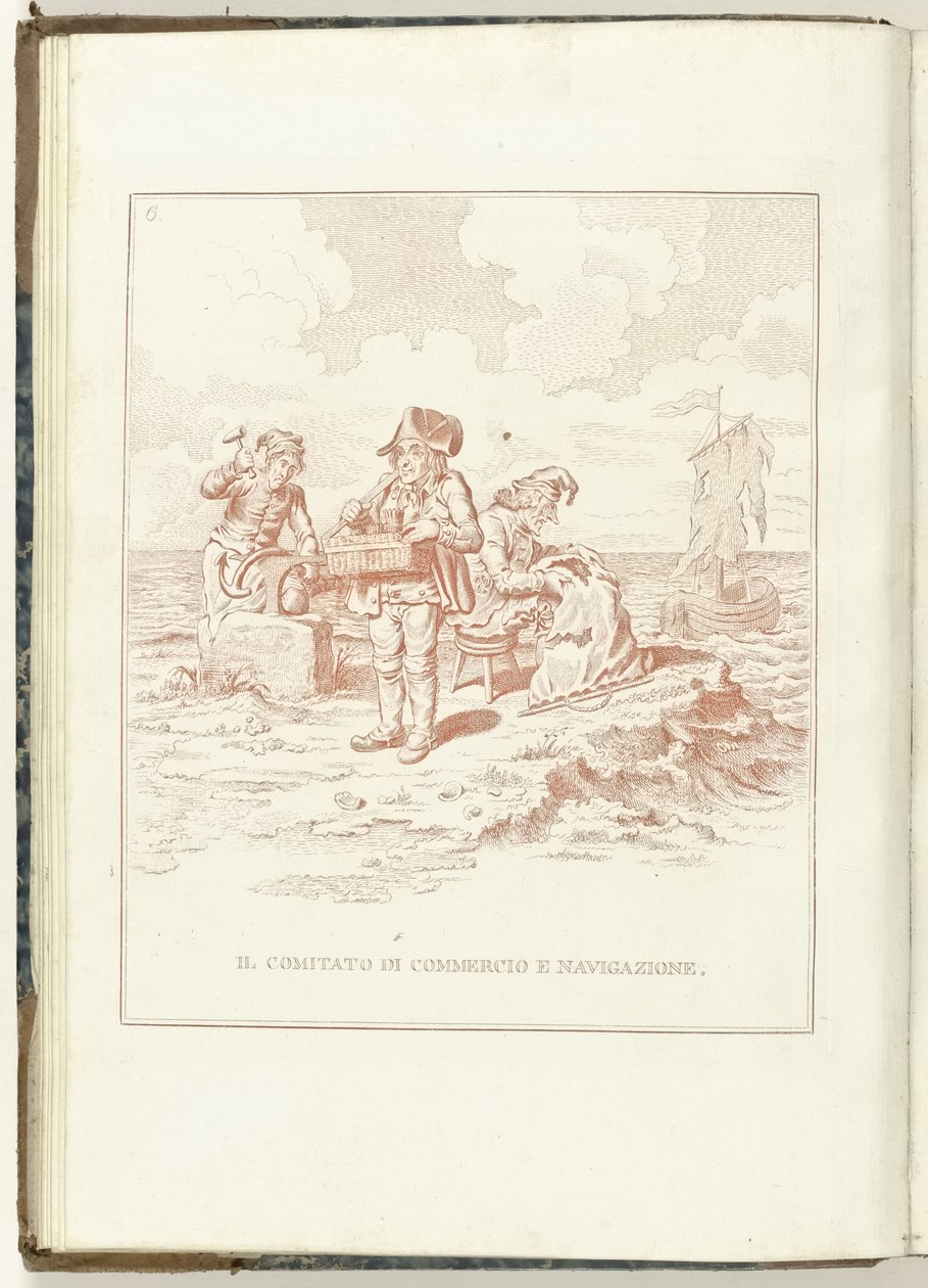 Comité van Koophandel en Zeevaart, 1795
O Comité de Comércio e Navegação (título sobre o objecto)
Hollandia Regenerata (Italiaanse kopie) (título da série)
A regeneração da Holanda: espelho para todos os povos regenerados (título da série sobre o object de Anonymous