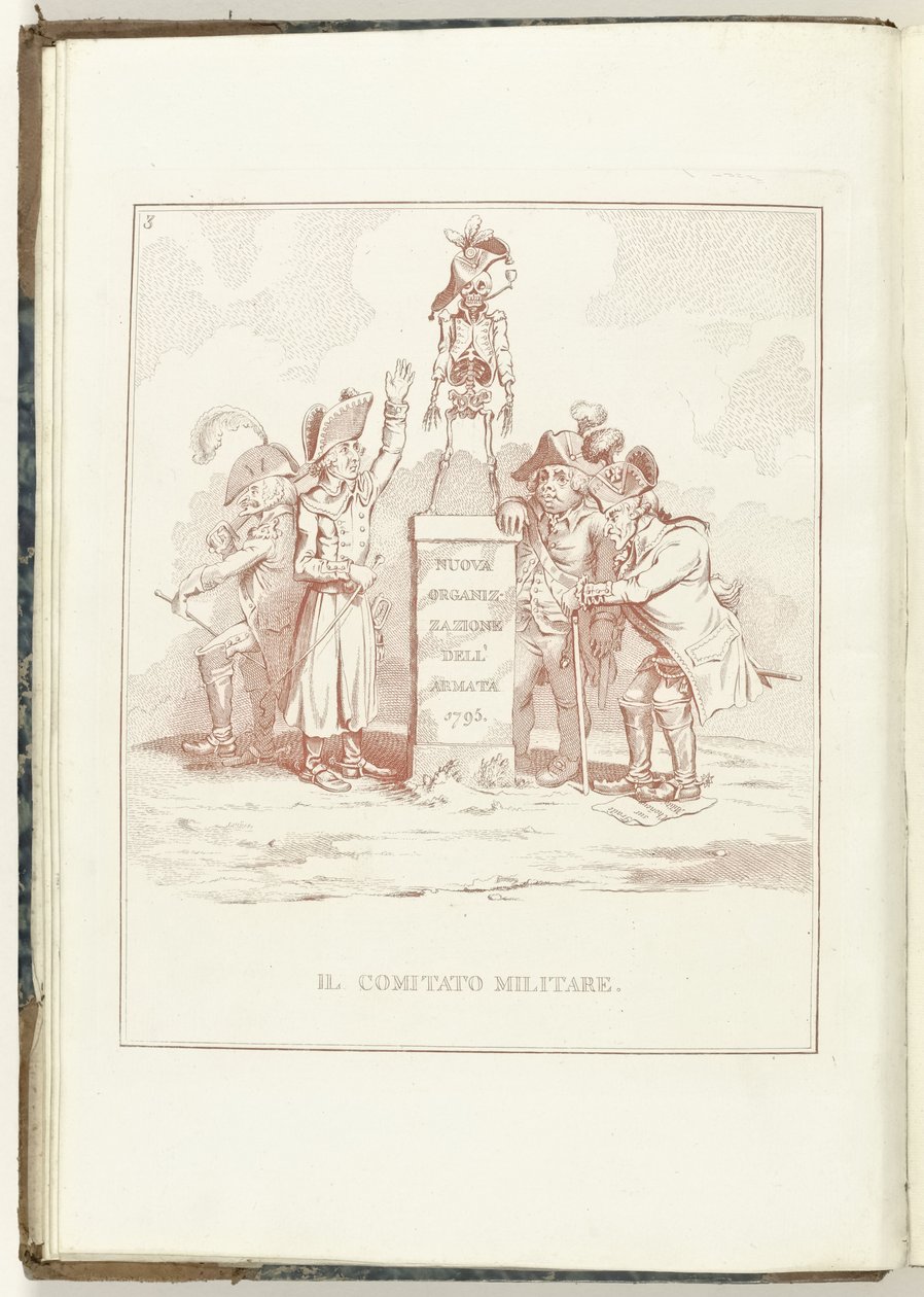 Comité van Militaire Zaken, 1795 O Comitê Militar (título no objeto) Hollandia Regenerata (kopie italiano) (título da série) A regeneração da Holanda: um espelho para todos os povos regenerados (título da série no objeto) de Anonymous