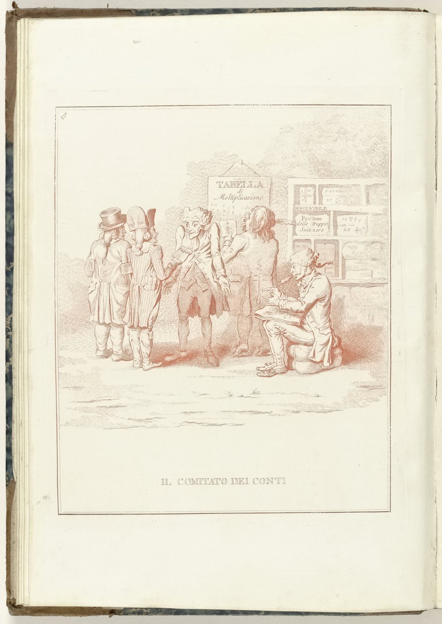 Comité van Rekeningen, 1795 O Comitê de Auditoria (título no objeto) Hollandia Regenerata (kopie italiano) (título da série) A regeneração da Holanda: um espelho para todos os povos regenerados (título da série no objeto) de Anonymous