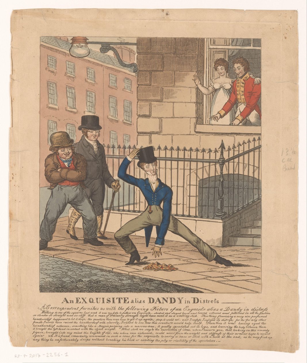 Dandy em macarrão
Um requintado pseudónimo Dandy in Distress (título sobre o objecto) de Anonymous