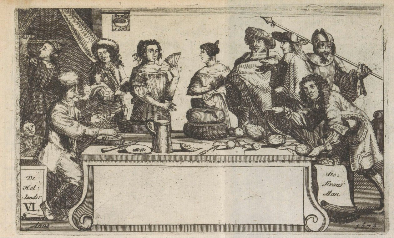 De Fransman en de Hollander, 1673
Frans-man Hollander / Le Francois L