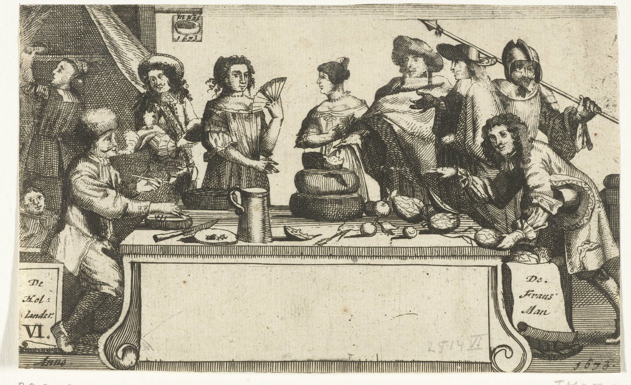 De Fransman e Hollander, 1673 Frans-man Hollander / Le Francois L