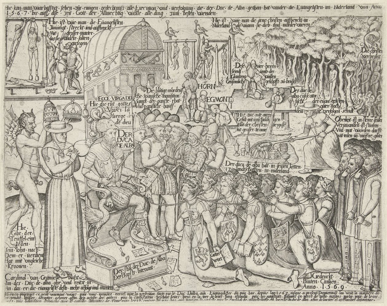 O trono do duque de Alba, 1569 de Anonymous