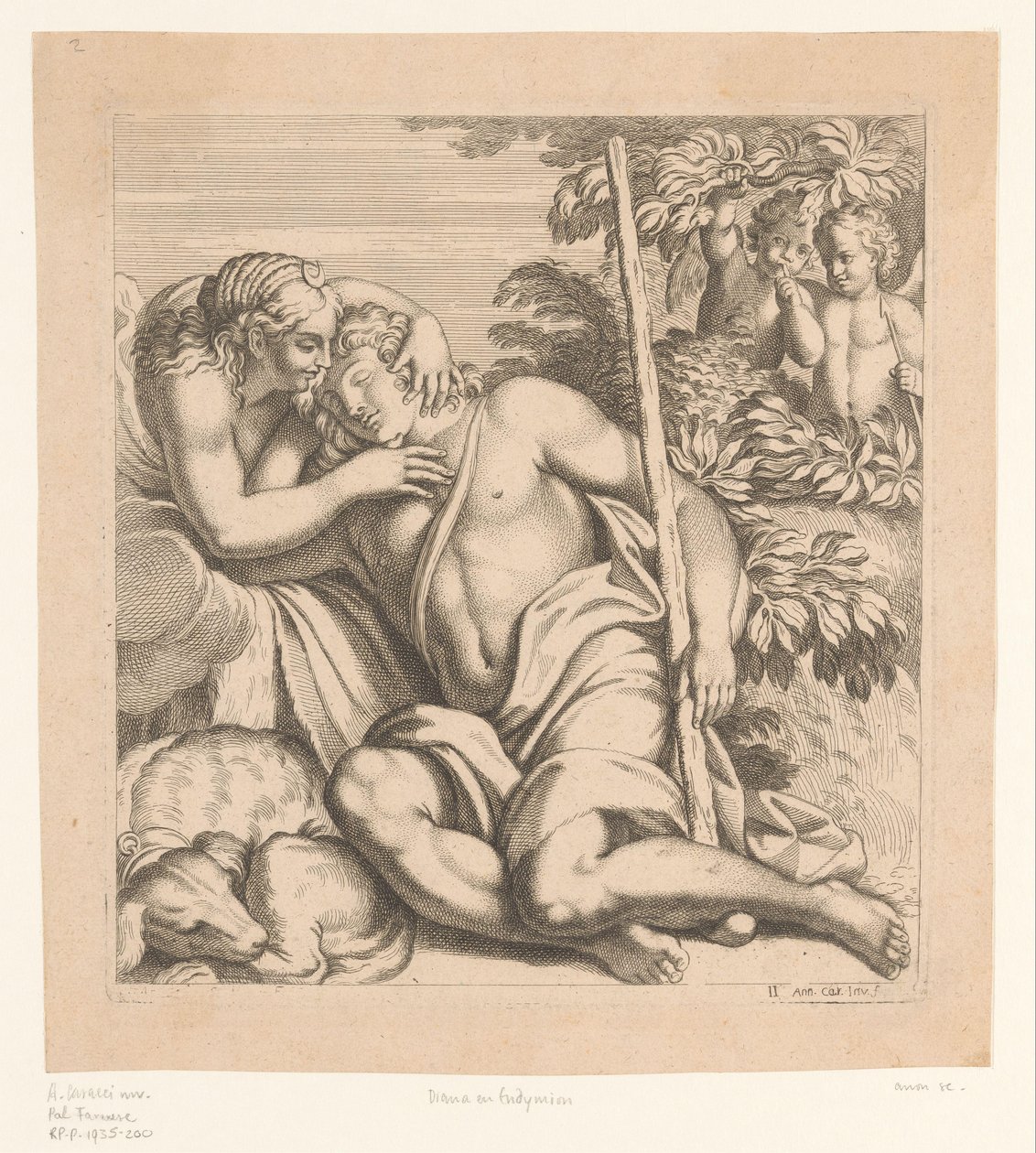 Diana e Endymion
Pinturas no Palazzo Farnese em Roma (título da série) de Anonymous
