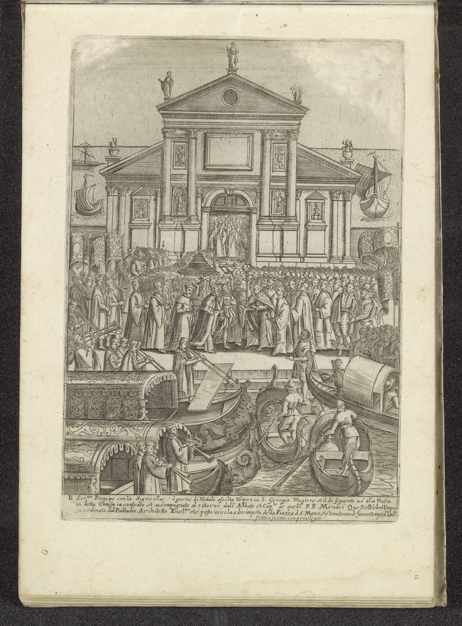 Doge en Serenissima Signoria voor de kerk van San Giorgio Maggiore te Venetië
Scènes uit het Venetiaanse leven (título da série)
Habiti d