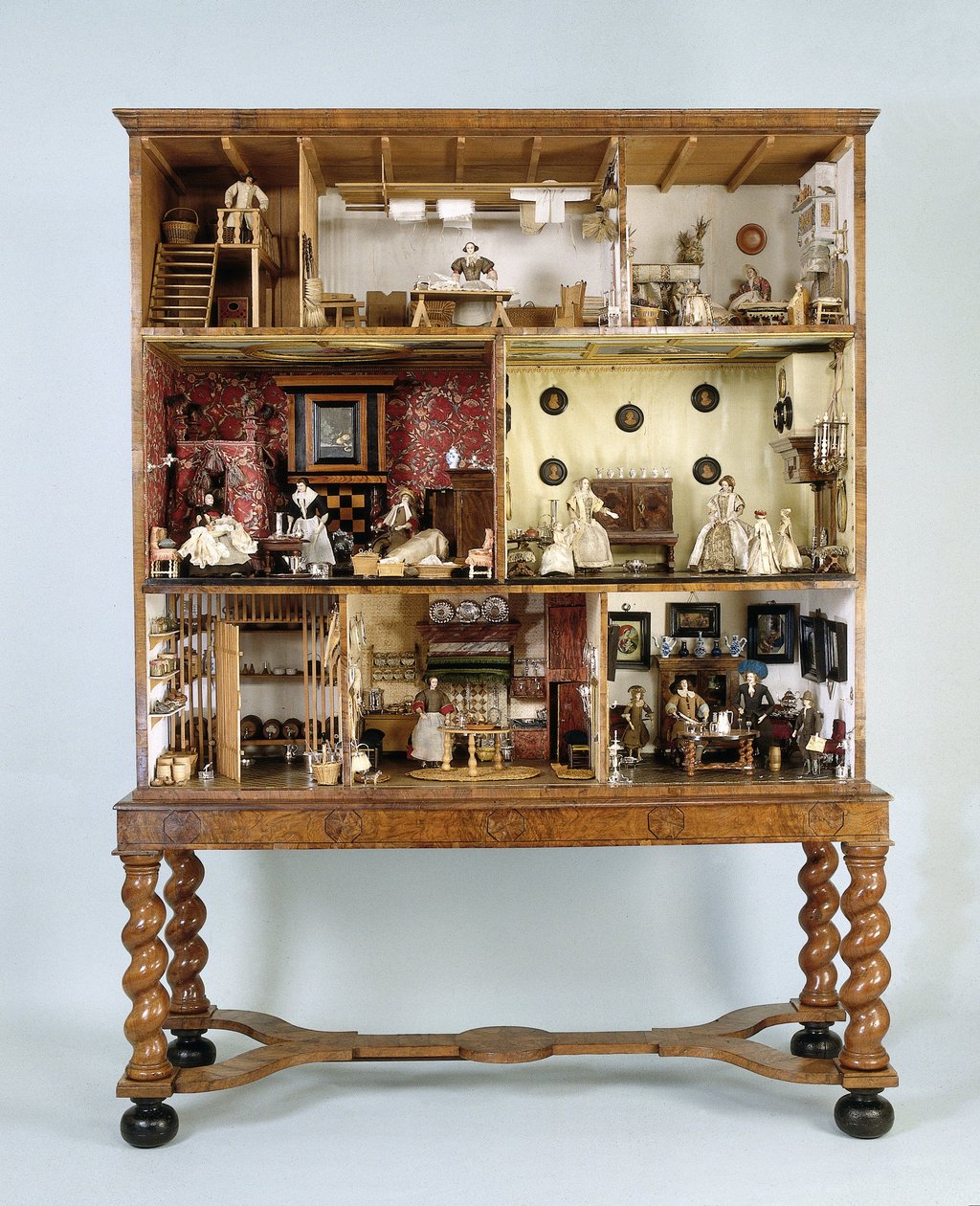 Casa de bonecas de Petronella Dunois, c.1676 (madeira) de Anonymous