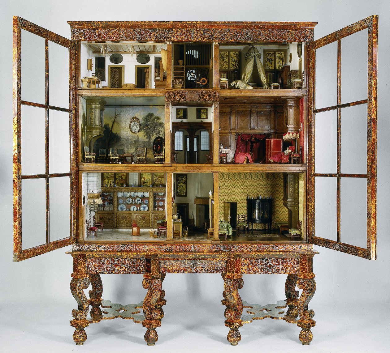 Casa das bonecas de Petronella Oortman, c. 1686-1710 (madeira) de Anonymous