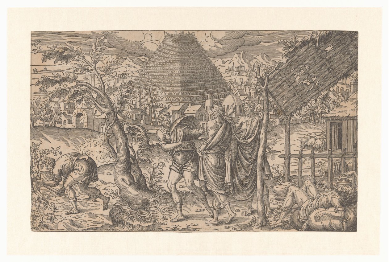 Donkenschap de Noé e Torre de Babel de Anonymous
