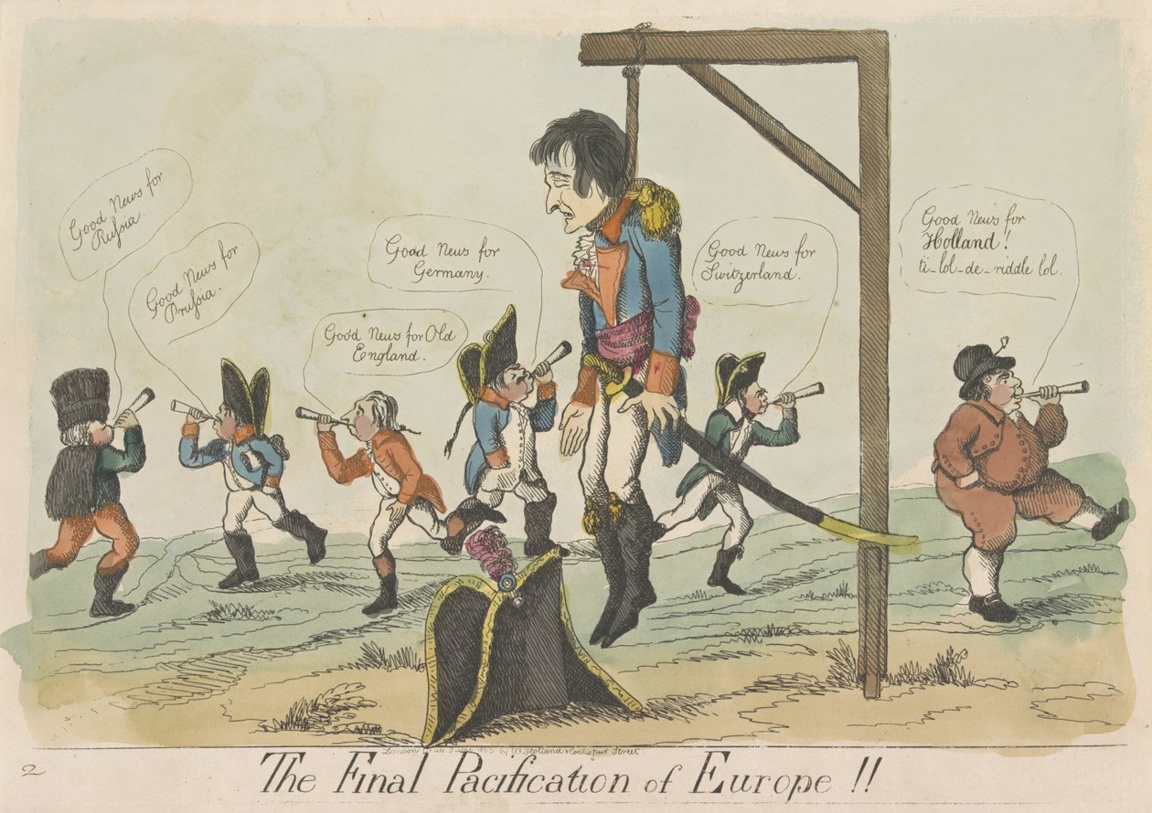 A paz finalmente na Europa, 1803 A Pacificação Final da Europa!! (título no objeto) de Anonymous