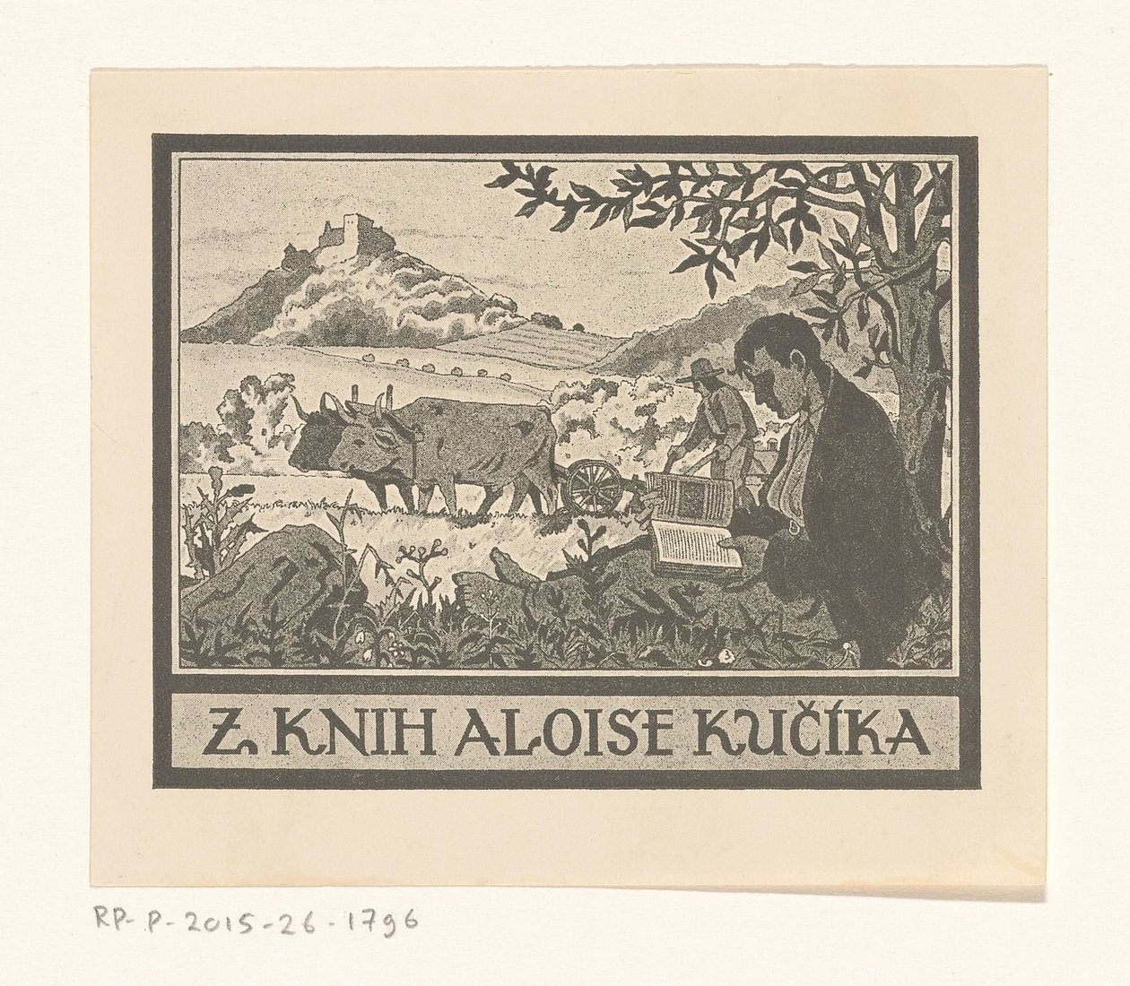 Ex libris por Aloise Kučíka de Anonymous