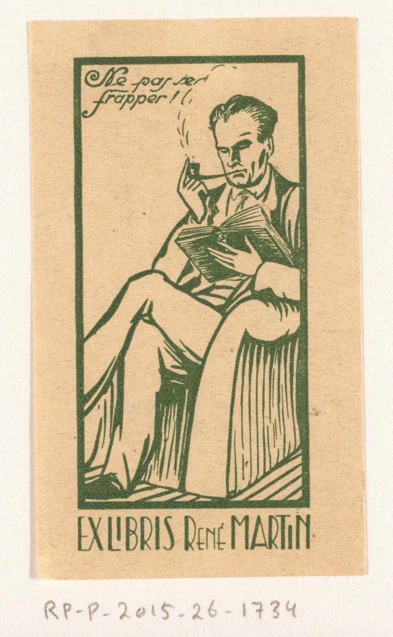 Ex libris de René Martin de Anonymous