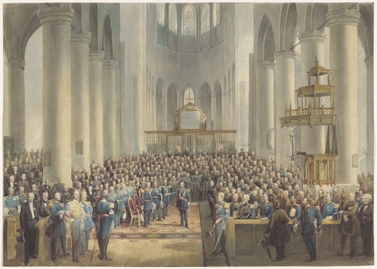 Celebração em honra dos veteranos de 1813-1815, 1865 de Anonymous