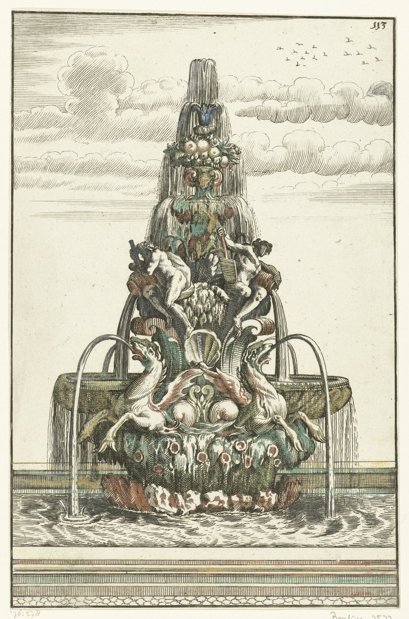 Fonte em forma de pirâmide
Architectura Curiosa Nova (título da série) de Anonymous