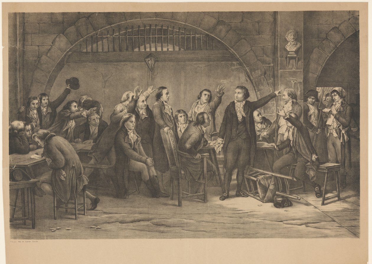 Prisioneiro dos Girondinos 1793 (título no objeto) de Anonymous
