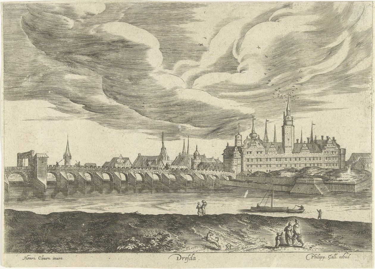 Vista de Dresden Dresden (título no objeto) Ruinarum varii prospecto (título da série) de Anonymous